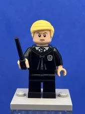 Draco Malfoy (Slytherin Robe, Angry/Scared) hp399 - LEGO Harry Potter Used