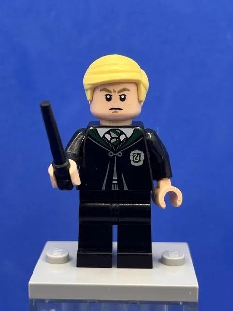 Draco Malfoy (Slytherin Robe, Angry/Scared) hp399 - LEGO Harry Potter Used