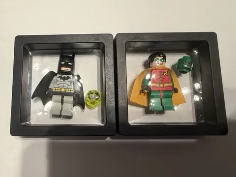 Lego Batman 06-08 Rare Batman And Robin Minifigures With Head Pieces