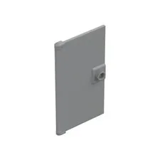 LEGO 3x Light Bluish Gray Door 1 x 4 x 6 with Stud Handle inv.647