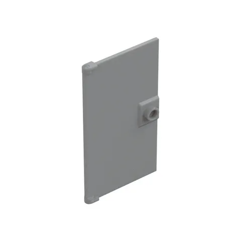 LEGO 3x Light Bluish Gray Door 1 x 4 x 6 with Stud Handle inv.647