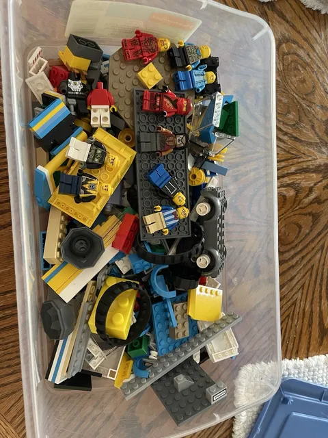 Lego Lot With 8 Plus Mini Figs