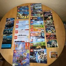 Huge Lego Instruction Manual Lot 29 Manuals Star Wars Creator Minecraft Creator