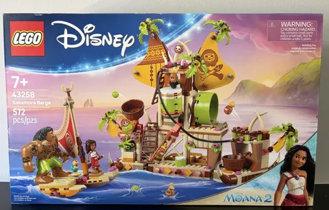 LEGO Disney Moana 2 Kakamora Barge Boat 43258 Open Box New 572 Pcs Building Set