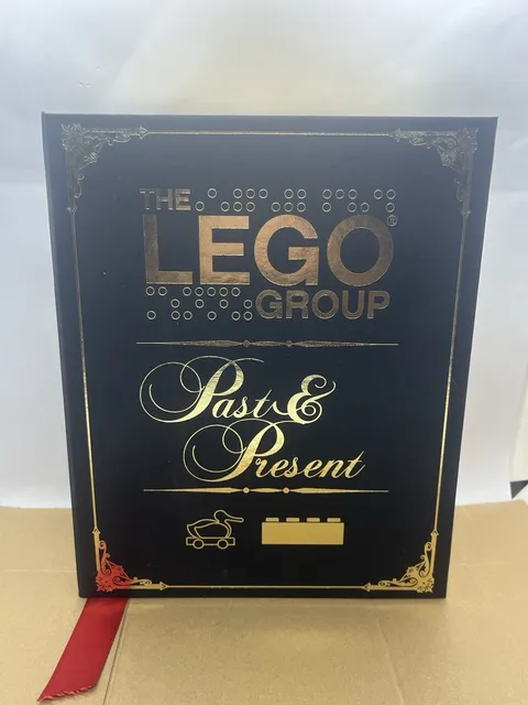 2011 Lego employee gift Past & Present Collectable Glasses Set - NEW MINT
