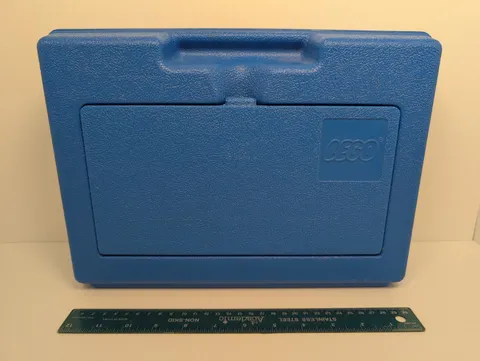 Vintage 1983 Lego Blue Hard Plastic Storage Carrying Case Made in USA