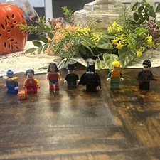 LEGO Super Heroes Minifigure Lot Batman Wonder Woman Aquaman Iron Man Thanos