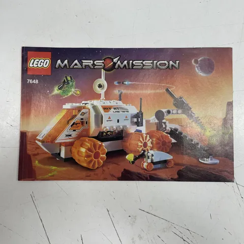 ORIGINAL RETRO LEGO USED Toy Instruction Book Manual Set - Mats Mission 7648