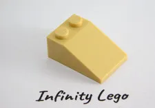 8 LEGO Tan / Beige Slope 2 x 3 (25°) (3298) - 8 Pieces