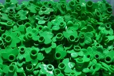 Lego Bright Green Plant Plate, Round 1 x 1 (Part #32607) Lot of 25 Pieces