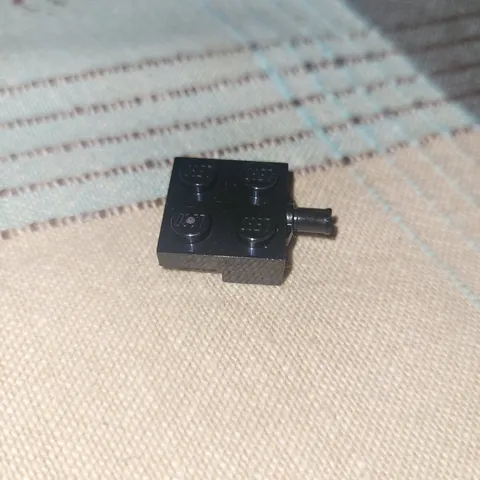 Lego Part 4488 Black Plate  Modified 2 x 2 with Wheel Holder