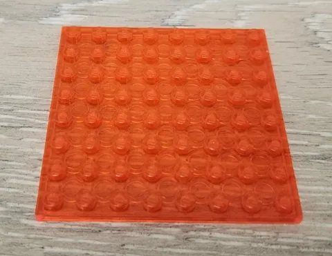 Lego 41539 42534 Trans Neon Orange Plate 8 x 8 Replacement Piece Part
