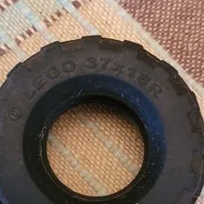 Lego Part Number 56891 37 x 18R Black rubbber