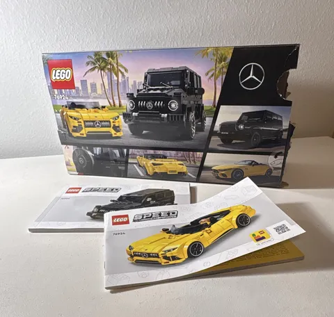 LEGO Speed Champions 76924 Mercedes-AMG G 63 & SL 63 Open Box Missing 1 Rim