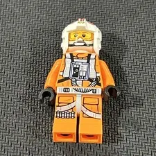 Lego Star Wars Luke Skywalker Minifigure 75218 Pilot Dual Molded Helmet  