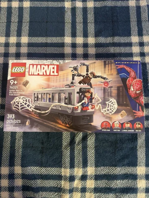 | BOX and MANUAL ONLY| LEGO Marvel Spider-Man vs. Doc Ock Subway Train 76321