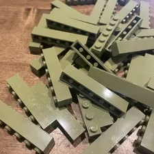 Lot Of 50 Lego 1x6  Brick Olive Green - Free Shipping