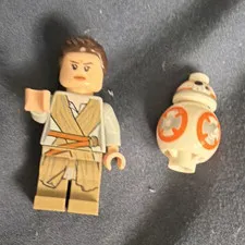 LEGO Star Wars Rey and BB-8 Droid Minifigures Lot of 2