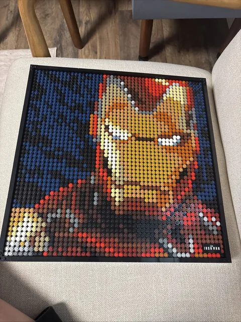 LEGO Art Iron Man Set 31199 - No Box Or Instructions - Retired Set