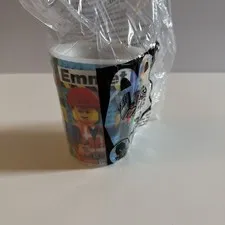 McDonalds Happy Meal Toy, 2014 The Lego Movie Emmet #1 Cup Sealed
