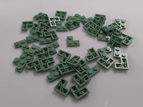 Lego x50 New Sand Green Plate 2 x 2 Corner # 2420 MOC Lot Bulk Parts