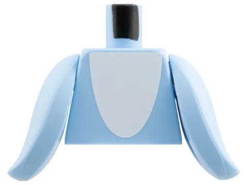 Lego New DOLPHIN Minifig TORSO Bright Lt Blue White Patch Blue Fin Arm Part 28-9