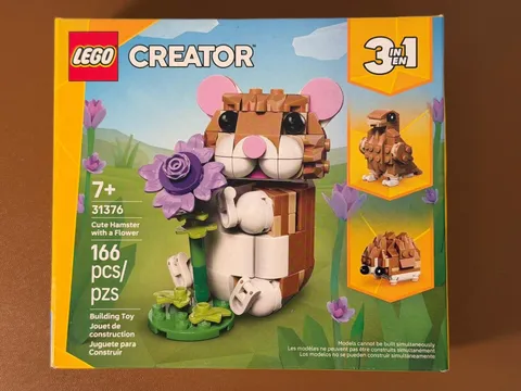 LEGO Creator Cute Hamster with Flower 31376 3-in-1 Factory Building Set