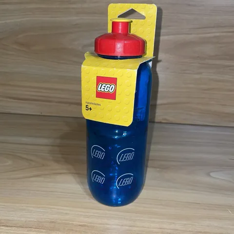 HTF New Lego Blue 2x2 Brick Drinking Plastic Water Bottle 850805