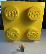 LEGO  -  YELOW 2x2 STORAGE BRICK  - STACKABLE -  4003 - 5001383 - FREE SHIP