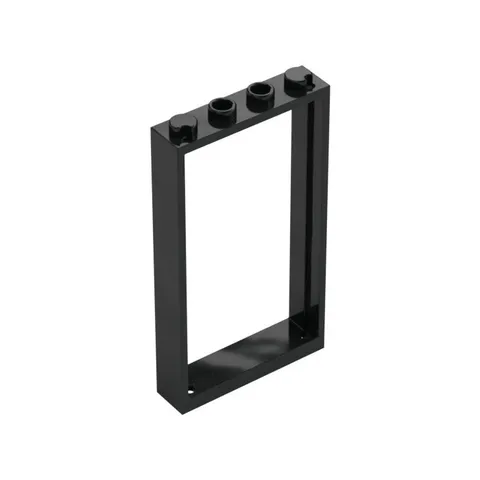 LEGO 20x Black Door, Frame 1 x 4 x 6 with 2 Holes on Top and Bottom inv.596