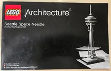 2011 Lego Architecture: Seattle Space Needle 21003 Instructions Manual Only