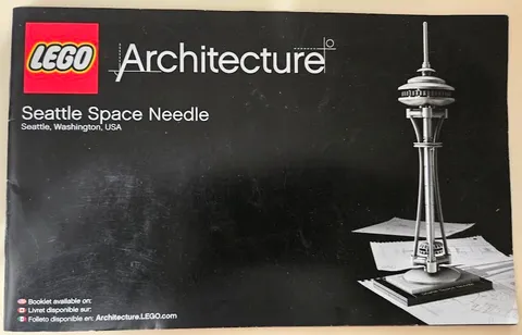 2011 Lego Architecture: Seattle Space Needle 21003 Instructions Manual Only