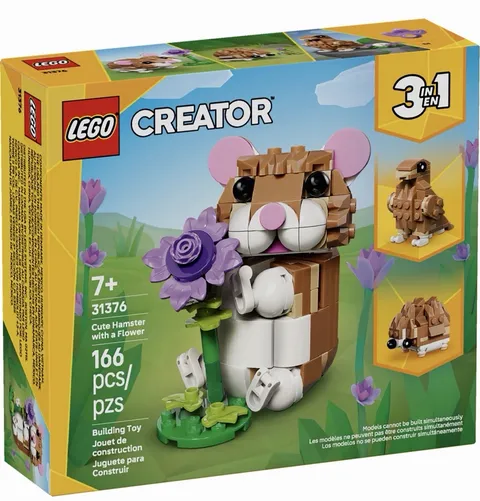 Lego 31376 Creator 3 in 1 Cute Hamster with a Flower NEW SEALED