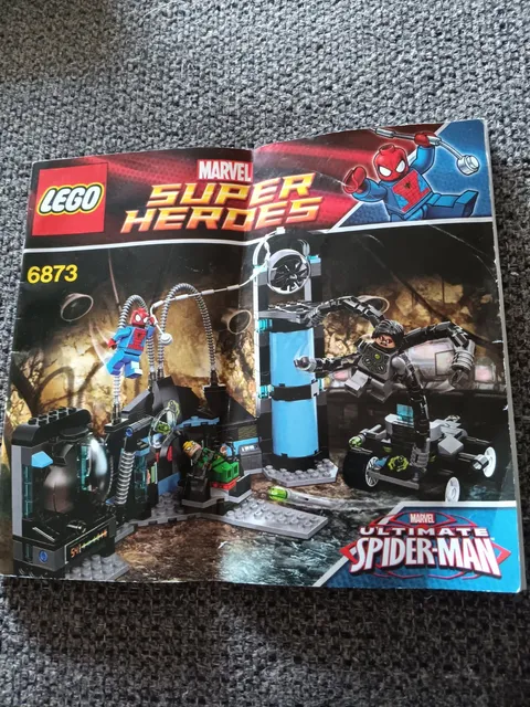 LEGO SUPER HEROES #6873 SPIDERMAN LEGO INSTRUCTION MANUAL ONLY,,LOOK 