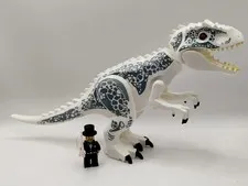 NEW Jurassic World Indominus Rex Dinosaur + Dino Tamer Custom Lego Figures 75919
