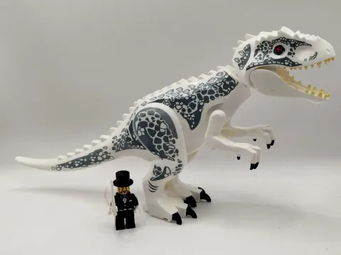 NEW Jurassic World Indominus Rex Dinosaur + Dino Tamer Custom Lego Figures 75919