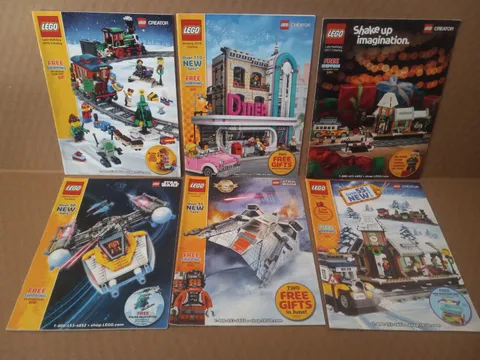 LEGO Catalogs 2016 2017 2018 Lot of 6 Star Wars Trains ++