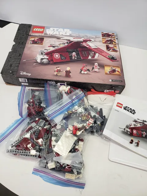 LEGO Star Wars the Clone Wars Coruscant Guard Gunship 75354 complete used
