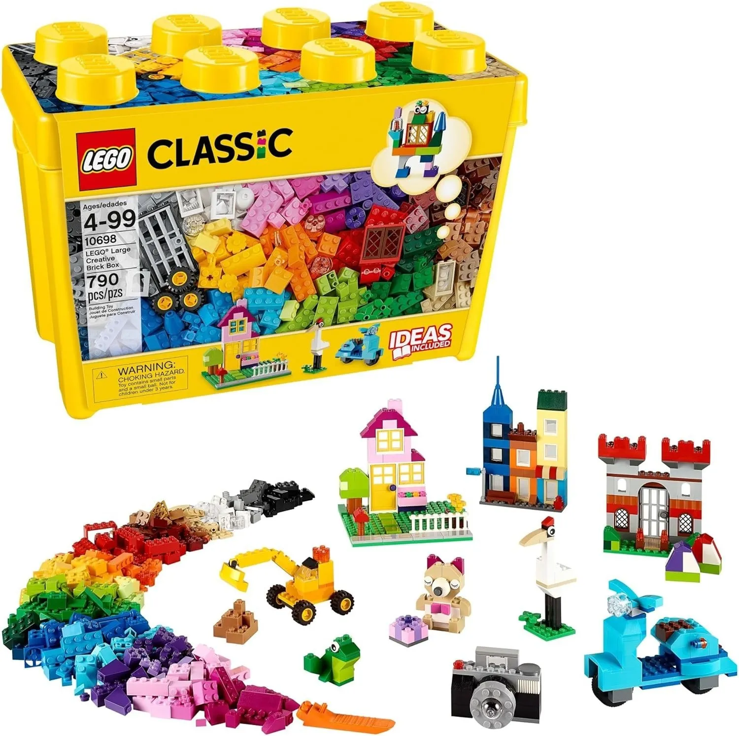 LEGO Classic Large Creative Brick Box 10698 Building Set, Toy Storage Solution f