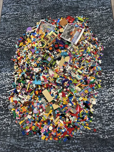 LEGO 20 lbs Pounds Random Parts Pieces Building Plates Blocks Bulk Lot.
