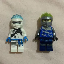 LEGO NINJAGO Minifigures (FS Zane and Jay, small scratches on faces)