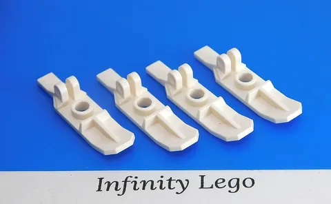 4 LEGO White Ski wit Hinge Minifigure Star Wars Space (6120 29178)  4 Pieces