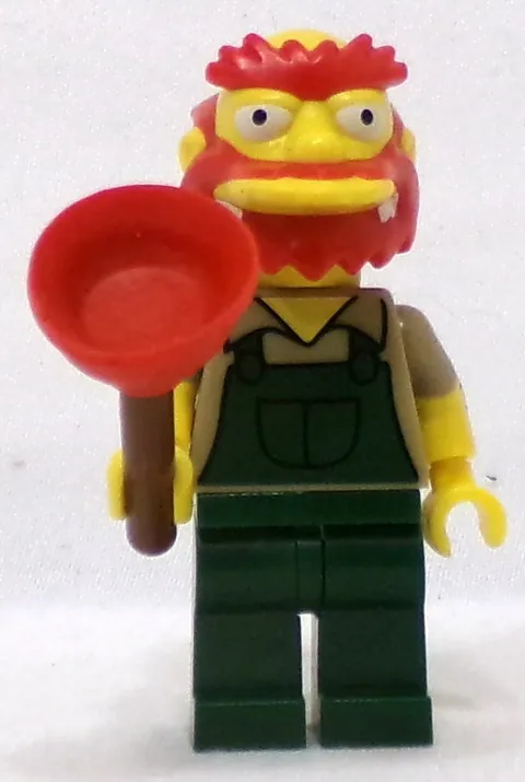 LEGO 71009 Simpsons Minifigure Series 2 sim039 Groundskeeper Willie Minifigure
