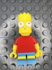 LEGO The Simpsons Bart Simpson Minifigure Red Shirt Blue Legs