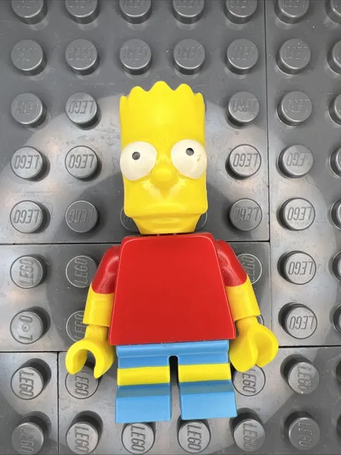 LEGO The Simpsons Bart Simpson Minifigure Red Shirt Blue Legs