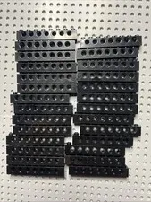 LEGO 3702 Black Technic, Brick 1 x 8 with Seven Holes - 27 Pieces