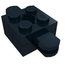 4x LEGO® Part 792c03 - Arm Holder Brick 2 x 2 with Top Hole with Arms (792c04
