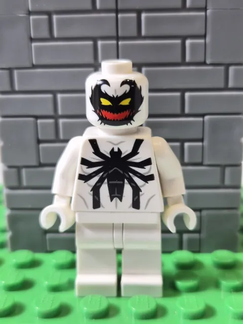 LEGO Minifigure Marvel Anti-Venom sh1010 White Symbiote Spider-Man