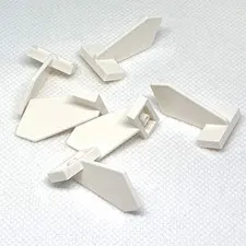 LEGO Parts - White Tail Shuttle, Small - No 44661 - QTY 6