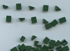 LEGO x 30 Dark Green Slope 30 1 x 1 x 2/3 54200 bulk lot